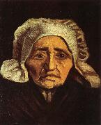 Head of an old peasant Woman with White Cap (nn04), Vincent Van Gogh